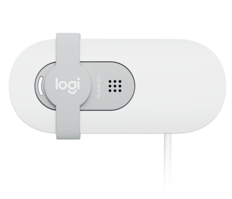 Logitech - Brio 100 Full HD Webcam - Off White