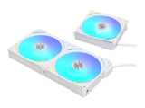 Lian Li UNI FAN AL120 V2 RGB PWM-fläkt 3-pack Vit - 120 mm, 28 mm bredd