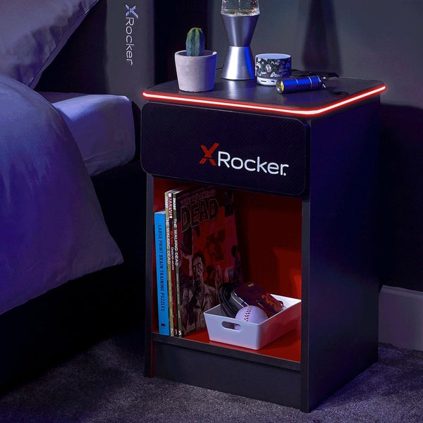 XROCKER CARBON-TEK SÄNGMÖBLÅ MED TRÅDLÖS LADDNING