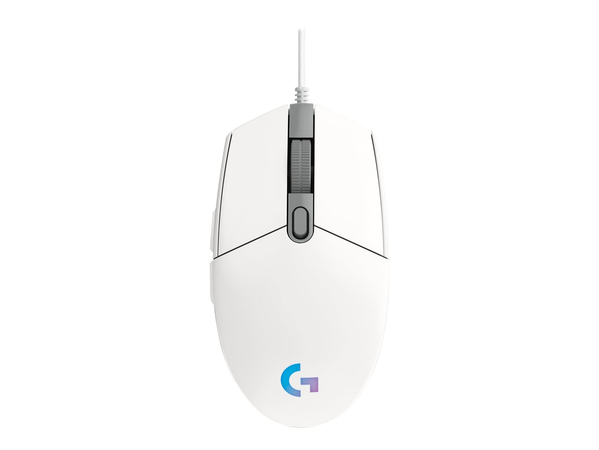 Logitech - G203 LIGHTSYNC Gaming Mouse White