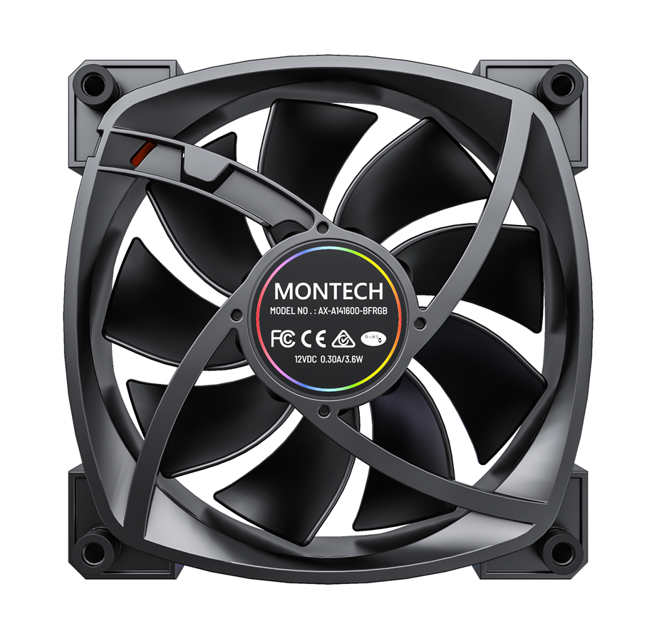 Montech AX140 PWM Black - 140mm ARGB Montech