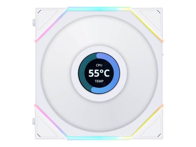 Lian Li UNI FAN TL Wireless LCD Reverse, Hvid - 120 Lian Li