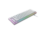 Xtrfy K5V2 RGB, Compact Mekanisk tastatur, 65%, Gennemsigtig hvid, Nordic