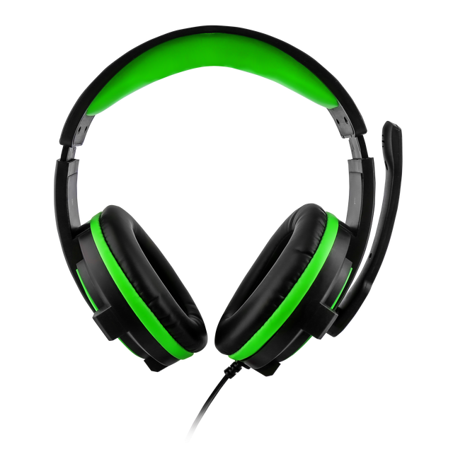 Nyko NX-2600 headset – sort/grøn – produktbillede 1