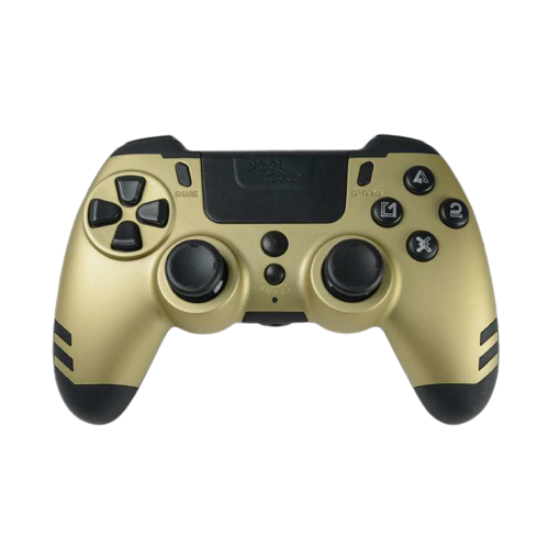 Steelplay MetalTech – trådløs controller i guld til PS4 og PC