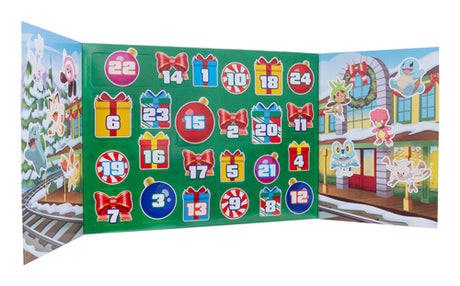 Pokémon-adventskalender åbnet med 24 nummererede låger