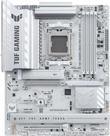 ASUS TUF Gaming B850-PRO WIFI7 W NEO – hvidt bundkort set ovenfra