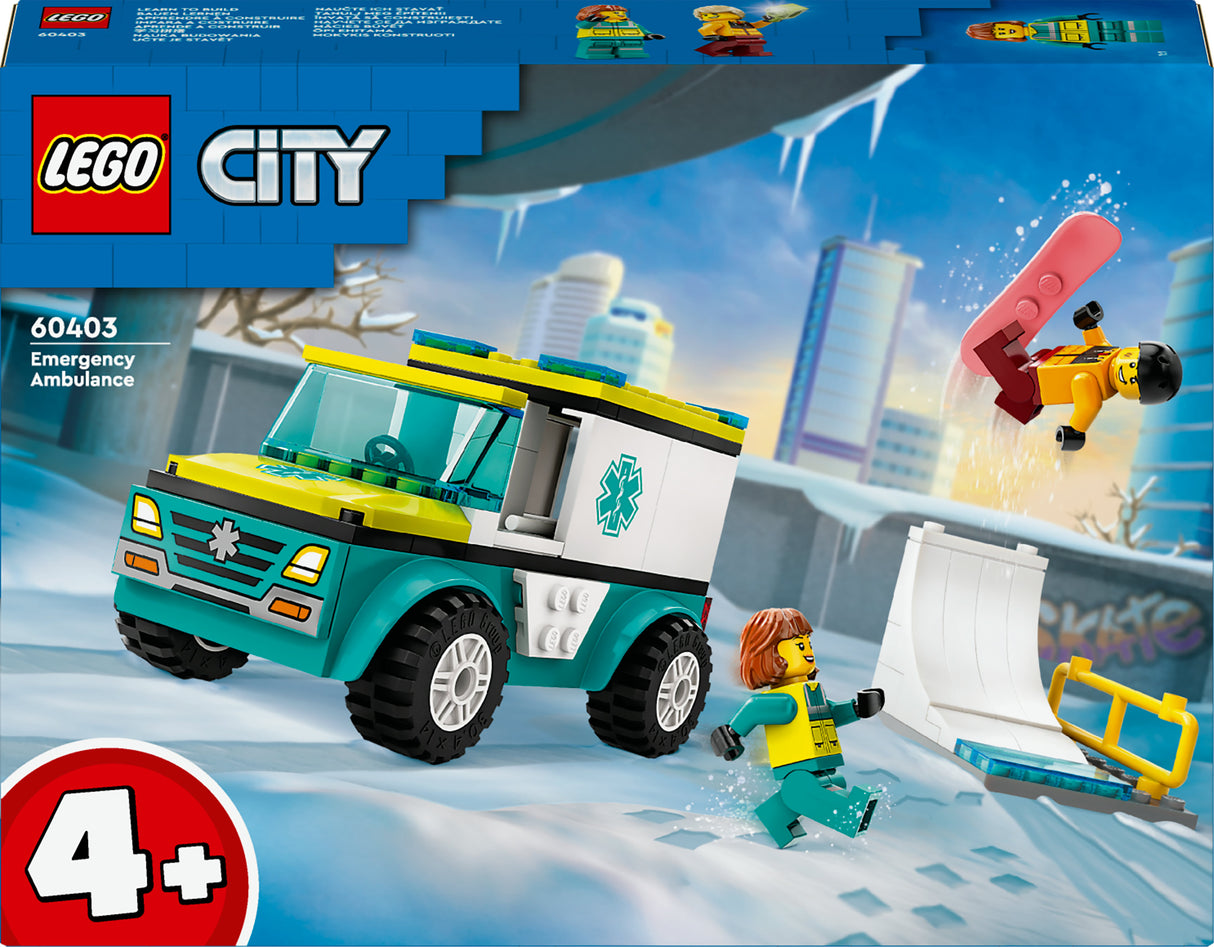 LEGO City - Emergency Ambulance and Snowboarder (60403) LEGO