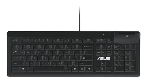 ASUS KU100 Smart Card USB-tastatur – taster og arbejdsflade set ovenfra