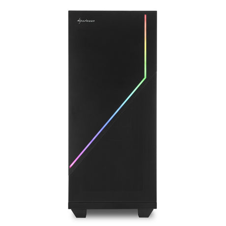 Sharkoon RGB FLOW, tower case (black, side panel of tempered glass) Sharkoon