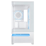 ASUS PRIME AP202 TG ARGB – kabinet set forfra med eksempelkomponenter