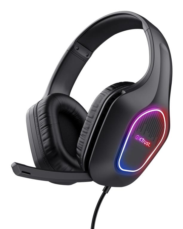 TRUST GXT416 ZIROX LED-HEADSET - SVART