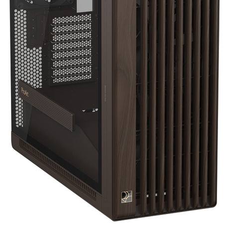 ASUS ProArt PA602 Wood Edition Retro Brown - Tempered Glass Panel – nærbillede af produktets detaljer (vinkel 6)