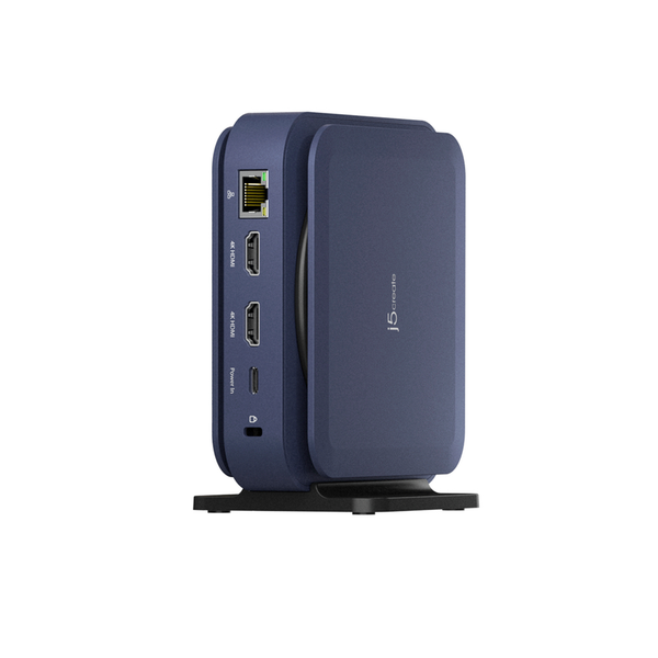 j5create JCD3196-N – dual HDMI-dock, mørkeblå