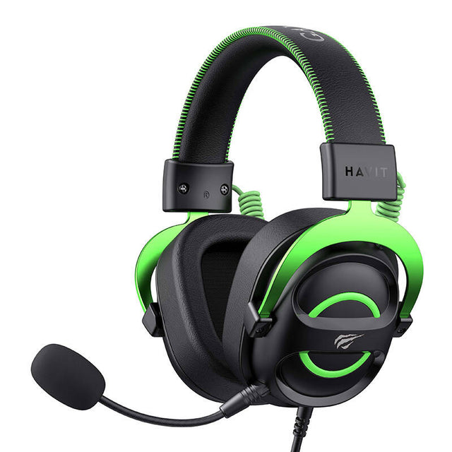 Gaming Headphones Havit H2002E (Black-Green) Havit