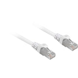 Hvidt Sharkoon Cat.6a S/FTP patchkabel med RJ45-stik