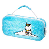 Numskull Unicorn Fluffy Carry Case til Nintendo Switch – lyseblå – produktbillede 1