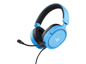 Trust GXT 498B Forta – blåt gamingheadset til PS5 og PS4 – forside