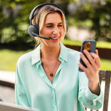 Logitech - Zone Wireless 2 ES – Wireless Noise Cancelling Headset with Adaptive Hybrid ANC, Bluetooth