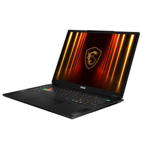 MSI Stealth 18 HX AI A2XWJG-013FR – åben computer set skråt forfra