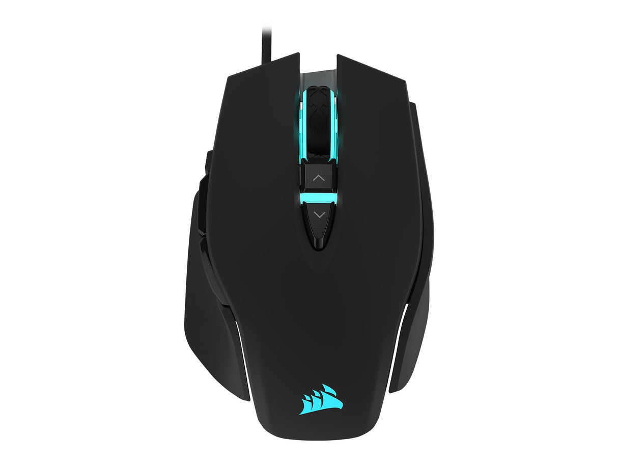 CORSAIR Gaming M65 RGB ELITE Optisk Kabling Sort