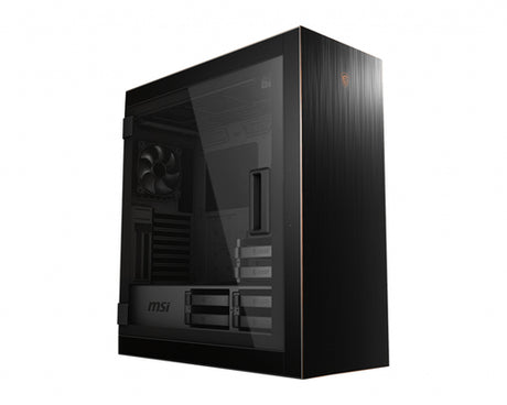 MSI MPG SEKIRA 500G – sort PC-kabinet – modsatte side og front