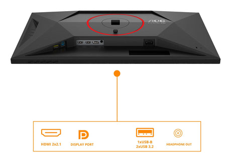 AOC U27G4R 27“ Dual Frame 3840x2160/1920x1080/16:9/400 cd/m²/1ms/HDMI, DisplayPort, Headphone out AOC