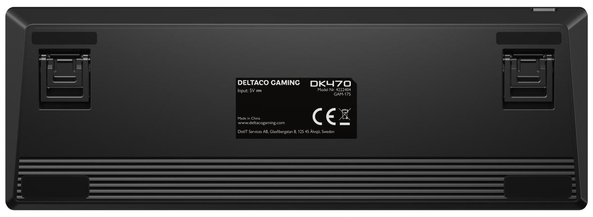 DK470 60% Mechanical Keyboard, Lubed Hot-Swap KTT Switches deltaco_gaming