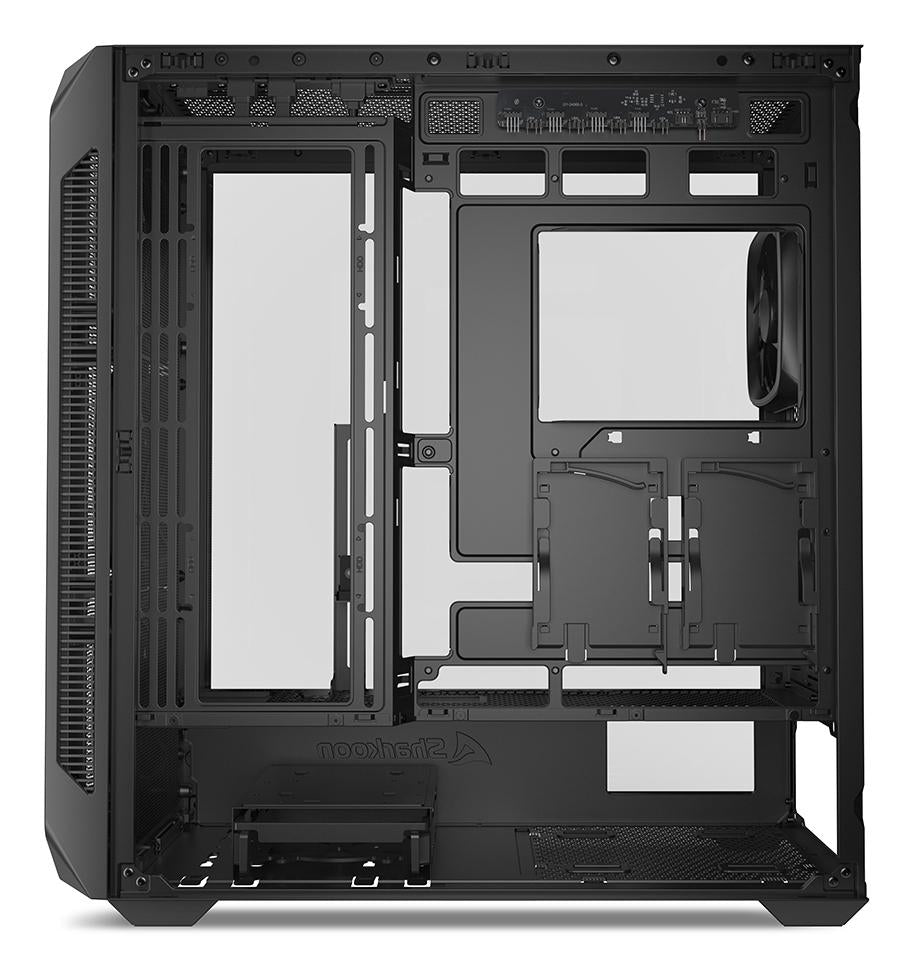 Sharkoon AK5M RGB Black Mesh Front Tempered Glass 4x 120mm ARGB PWM Fans USB-C BTF ATX Gaming PC Case Sharkoon