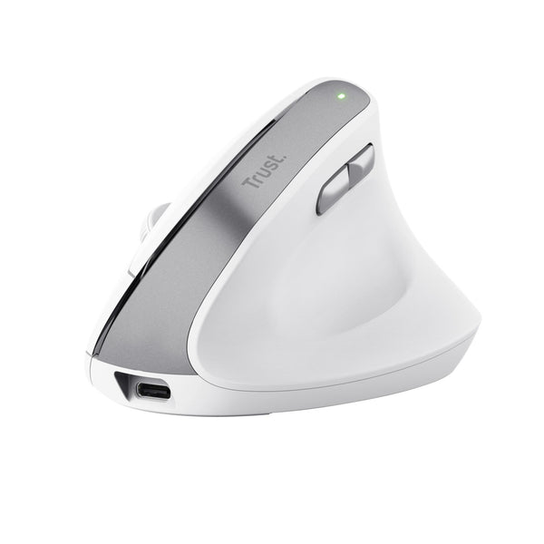 TRUST BAYO II ERGONOMISK TRÅDLÖS MUS - VIT