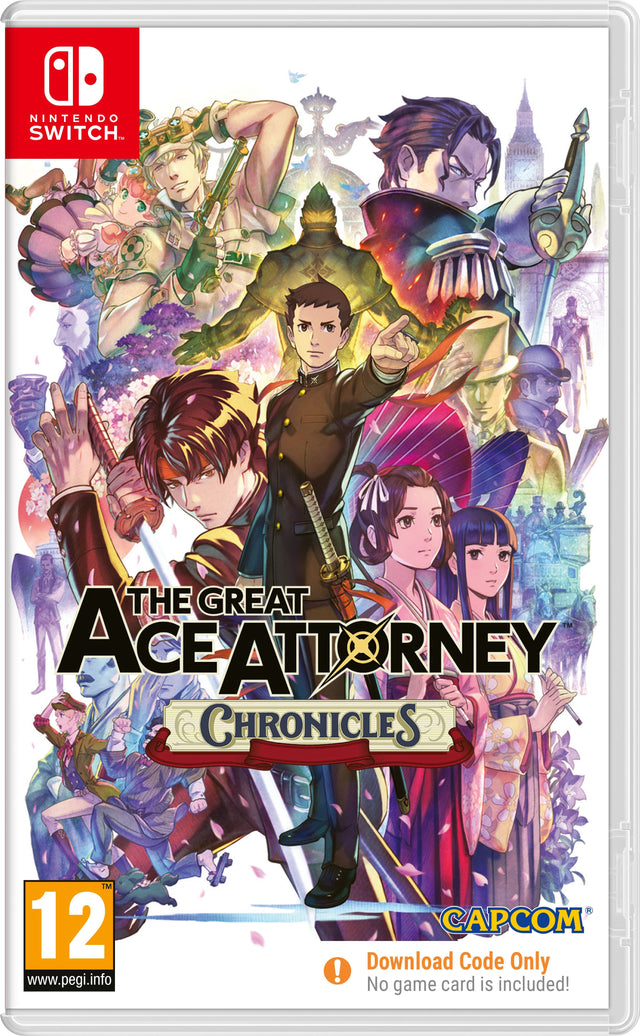 The Great Ace Attorney Chronicles – Switch – Downloadkode i boks – spilcover