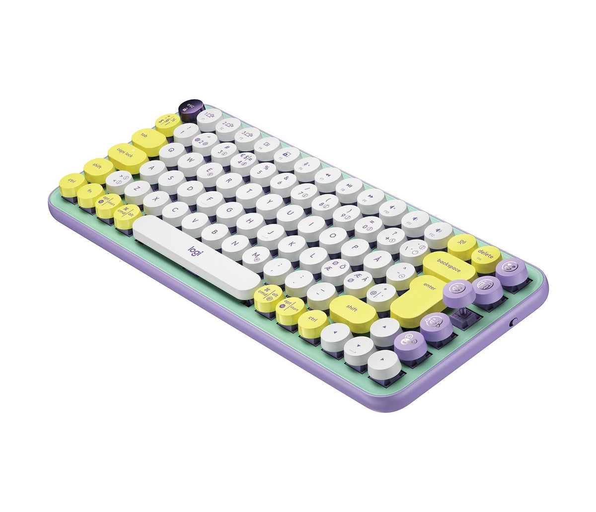 Logitech - POP Keys Wireless Keyboard, Daydream Mint (Nordic) Logitech