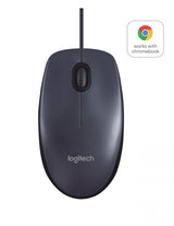 Logitech - B100 800dpi Optical High Quality Wired USB Mouse Logitech