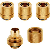 CORSAIR Hydro X Series XF Kompressionskoppling Kylvätskesystemadapter 4-pack Guld