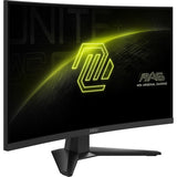 MSI MAG 275CQF E18 – 27″ buet WQHD-gamingskærm, 180 Hz – forside set skråt fra venstre