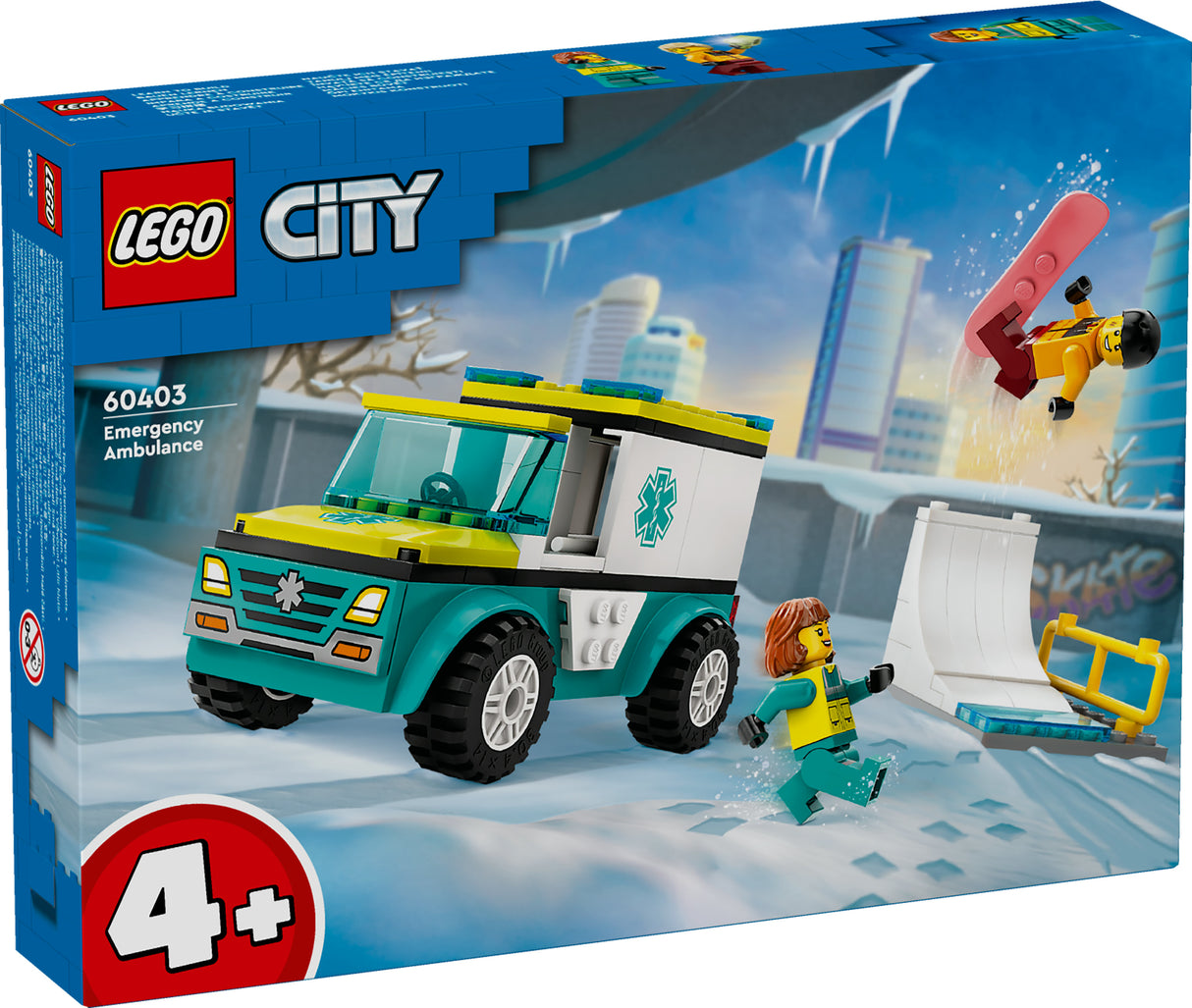 LEGO City - Emergency Ambulance and Snowboarder (60403) LEGO