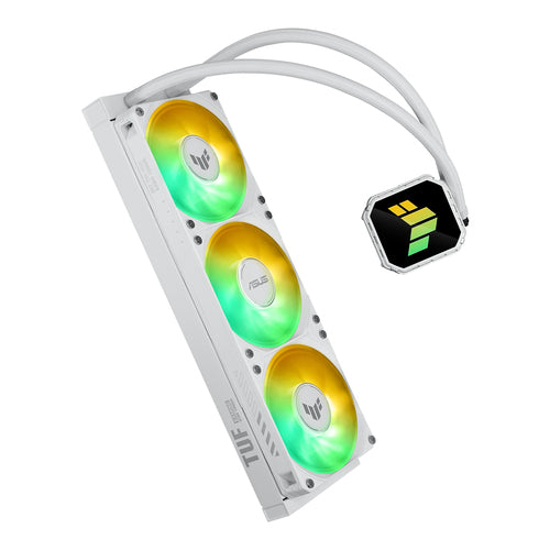ASUS TUF Gaming LC III 360 ARGB – vandkøler vist lodret med ARGB-lys