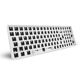 Hvid Sharkoon SKILLER SGK50 S2 barebone uden switches og keycaps
