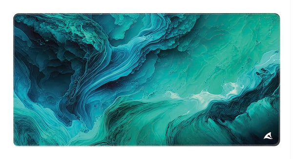 Sharkoon SKILLER SGP40 D10 musemåtte – turkis/blå, 100 × 50 cm