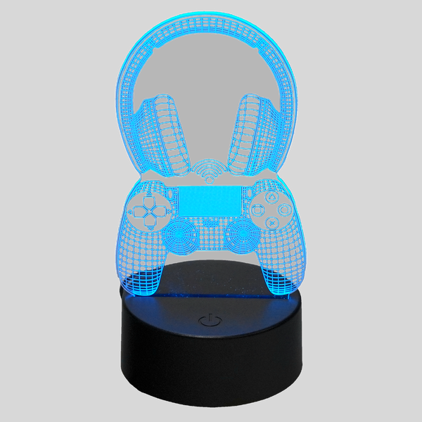 MECHARITE 3D LED-lampa - Kontroller och headset