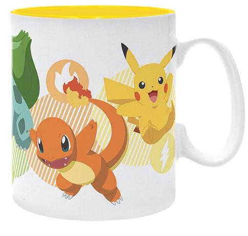 POKEMON Mug - Pikachu and starters - 460 ml Abysse