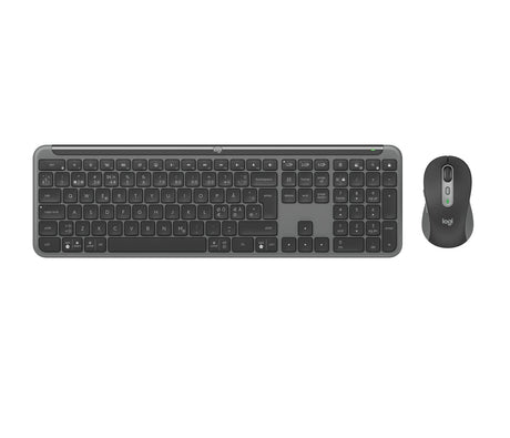 Logitech - Signature Slim Wireless Keyboard and Mouse Combo MK950 Graphite Nordic