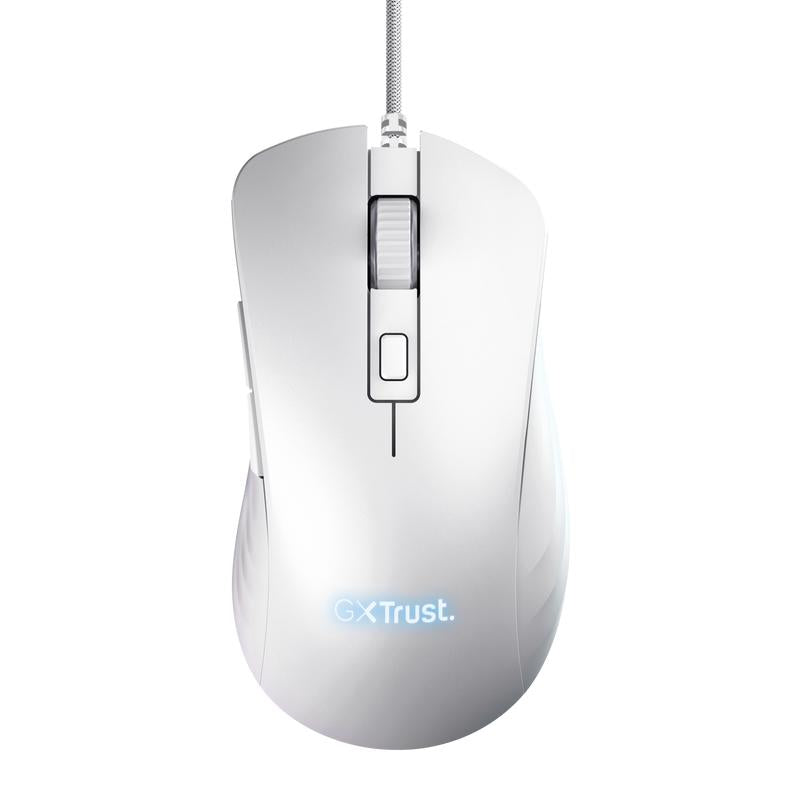 TRUST GXT924W YBAR+ GAMING MOUSE - WHITE TRUST