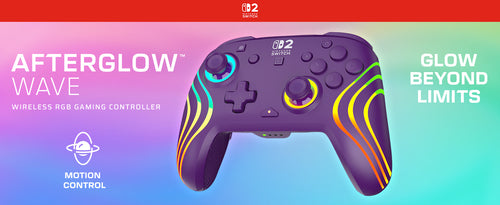 Turtle Beach Afterglow Wave Wireless – Switch, lilla – Illustration af lys