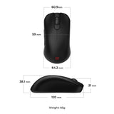 Zowie By BenQ - S2-DW - Wireless Mouse - Pixart 3950 - 4k polling  - Middle size - Black BenQ Nordic (ZOWIE)