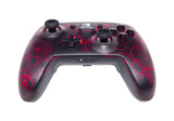 PowerA Enhanced Wireless Lumectra controller – Galactic Vortex – Nintendo Switch – rød belysning