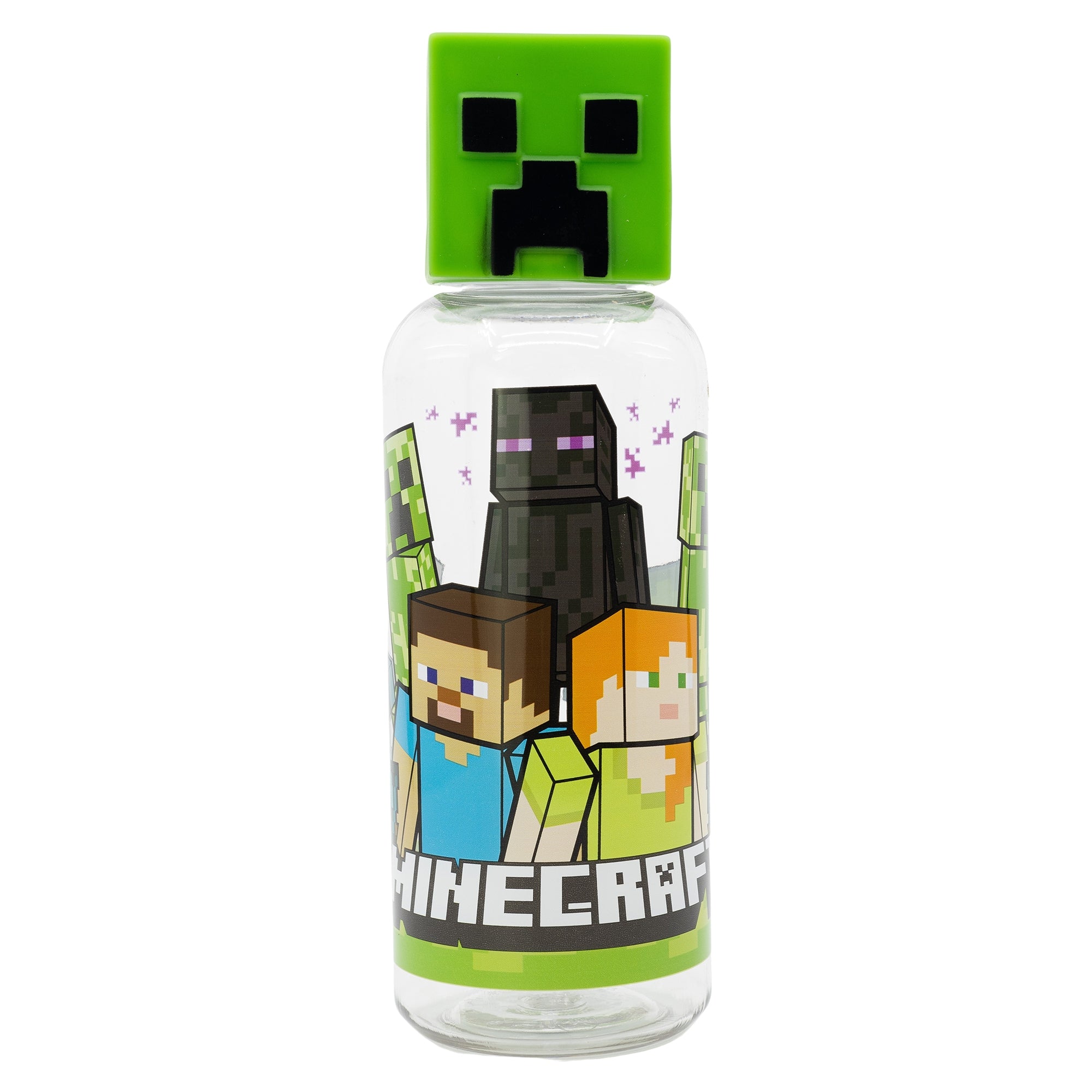Minecraft 3D Creeper Vandflaske - 560 ML
