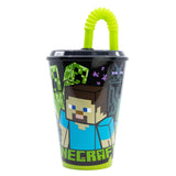 Minecraft Kop Med Sugerør - 430 ML