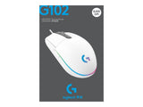 Logitech Gaming Mouse G102 LIGHTSYNC Optisk Kabling Hvid