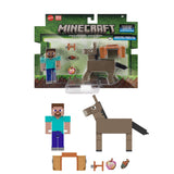 MINECRAFT CORE FIGURE 2-PACK - Steve & Donkey Minecraft